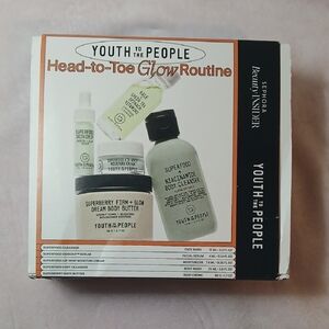 Youth to the People Glow Routine Set - Cream and Black